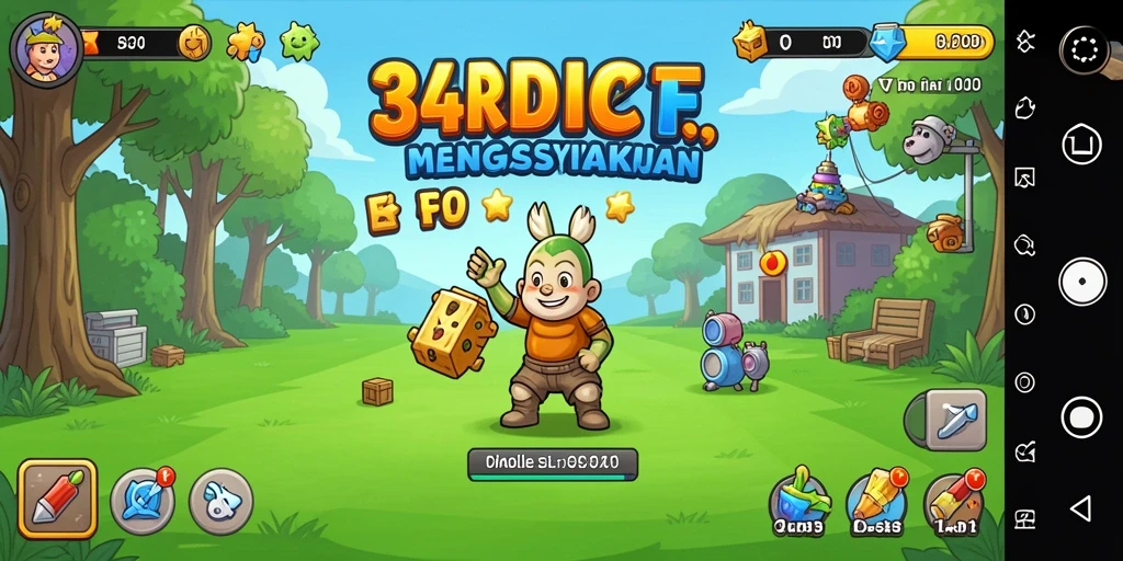 Tampilan gameplay aktif dan menarik dalam 34R.