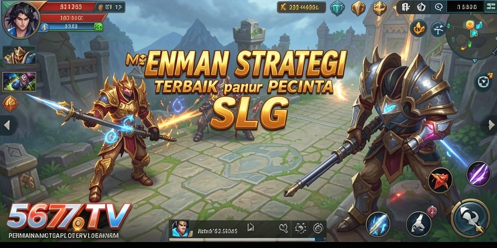 Tampilan gameplay menarik dalam 567TV dengan strategi SLG yang mendalam.