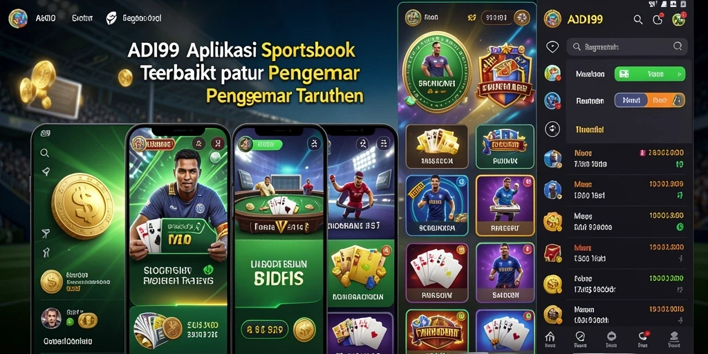 Tampilan menarik dari aplikasi ADI99 saat bertaruh pada sporting events.