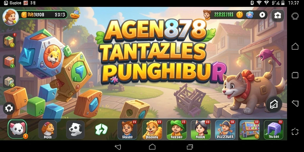 Screenshot utama AGEN878 menunjukkan gameplay teka-teki yang menarik.