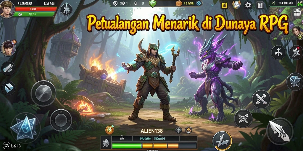 Tampilan gameplay ALIEN138 yang seru dan penuh aksi RPG.