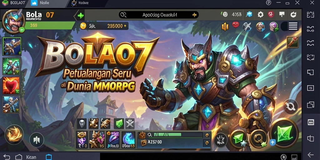 Tampilan gameplay BOLA07 yang menarik dan mendebarkan.