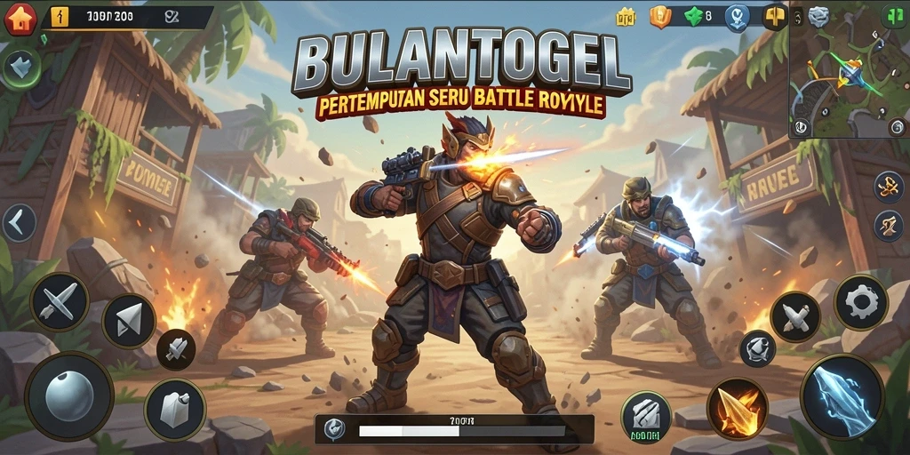 Gameplay menegangkan dalam pertempuran Battle Royale.
