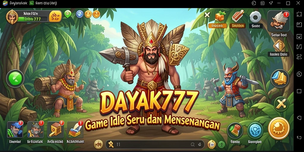 Tampilan gameplay DAYAK777 yang menarik dan interaktif.