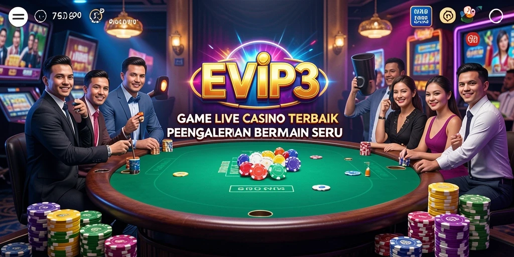 Screenshot gameplay Live Casino yang menampilkan suasana seru dan dealer langsung.