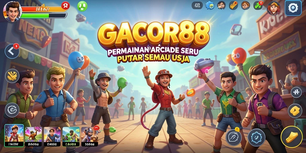 Screenshot gameplay GACOR88 yang menunjukkan aksi seru di dalam game Arcade.