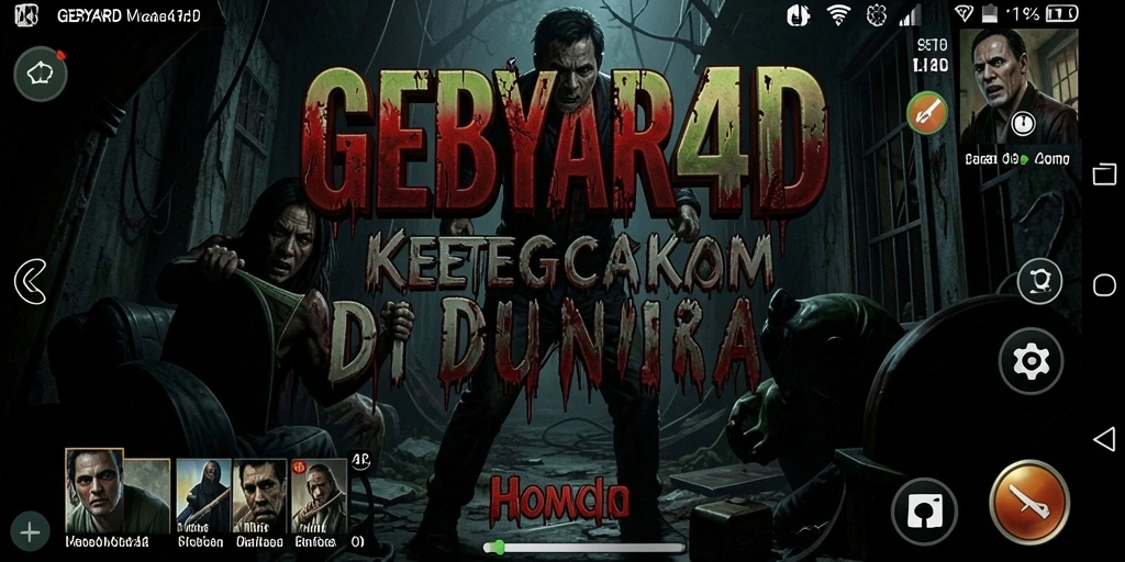 Gameplay menakutkan GEBYAR4D dengan atmosfer yang mencekam.
