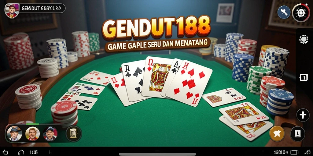 Tampilan gameplay Gaple yang seru dan interaktif.