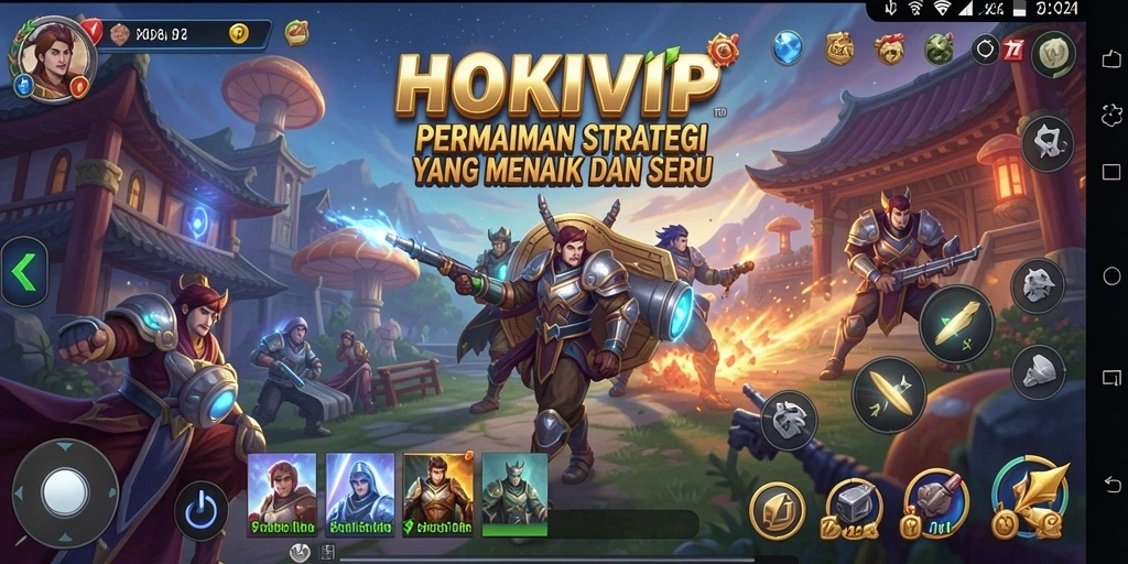 Tangkapan layar permainan HOKIVIP menunjukkan aksi pertempuran yang mendebarkan.