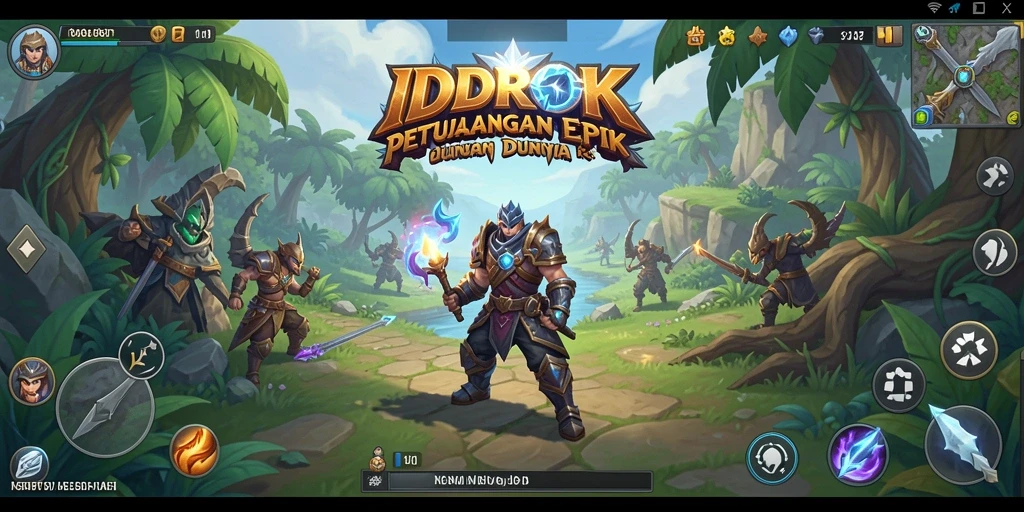 Tampilan gameplay IDROK yang seru dan mendebarkan.