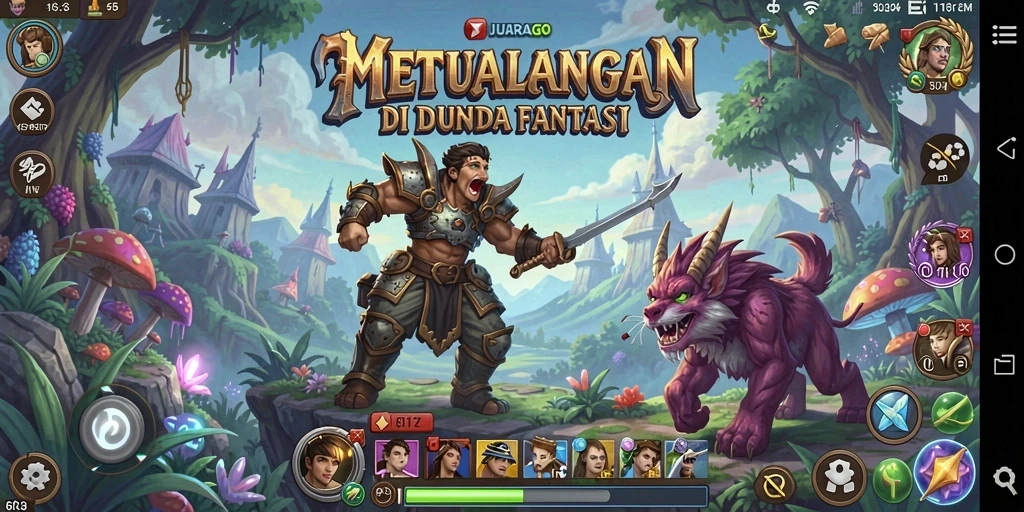 Screenshot gameplay JUARAGO menampilkan aksi seru dalam dunia petualangan.