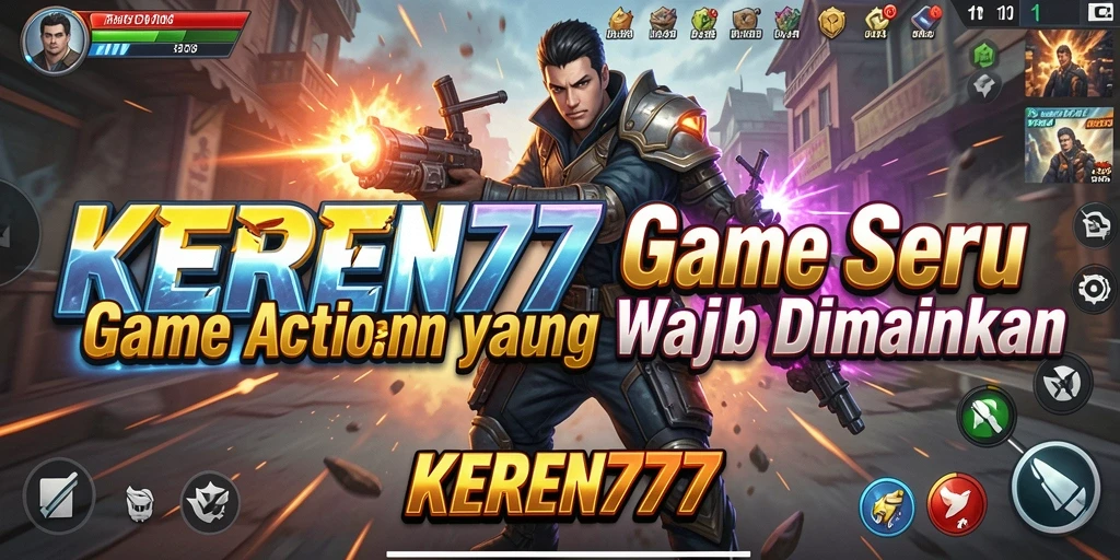 Screenshot utama KEREN777 menampilkan momen aksi yang mendebarkan.