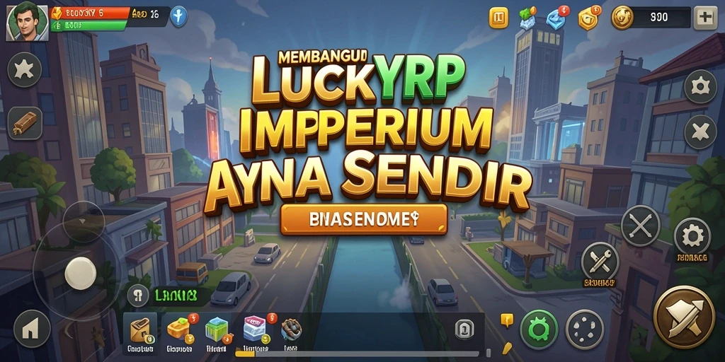 Tampilan gameplay LUCKYRP yang menggambarkan simulasi bisnis yang menarik.