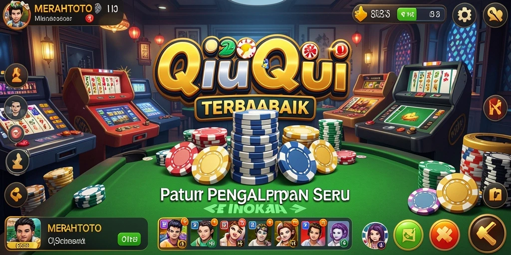 Screenshot menunjukkan gameplay QiuQiu yang seru dan mendebarkan.