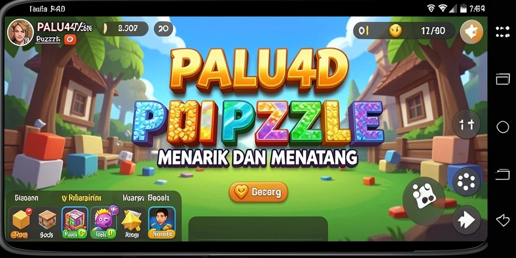 Screenshot PALU4D menampilkan gameplay Puzzle yang menantang dan menarik.