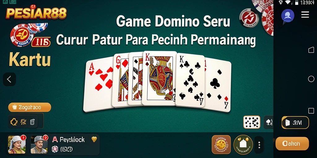 Tampilan gameplay menakjubkan dari PESIAR88 saat bermain Domino.