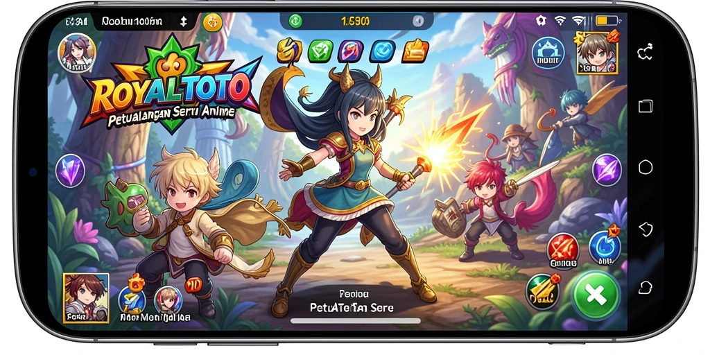 Screenshot gameplay menampilkan aksi karakter Anime yang menarik.