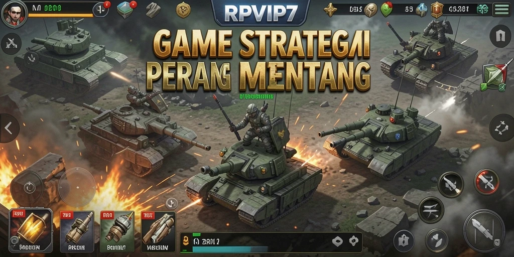 Tampilan gameplay RPVIP7 dengan pertempuran strategis yang seru.