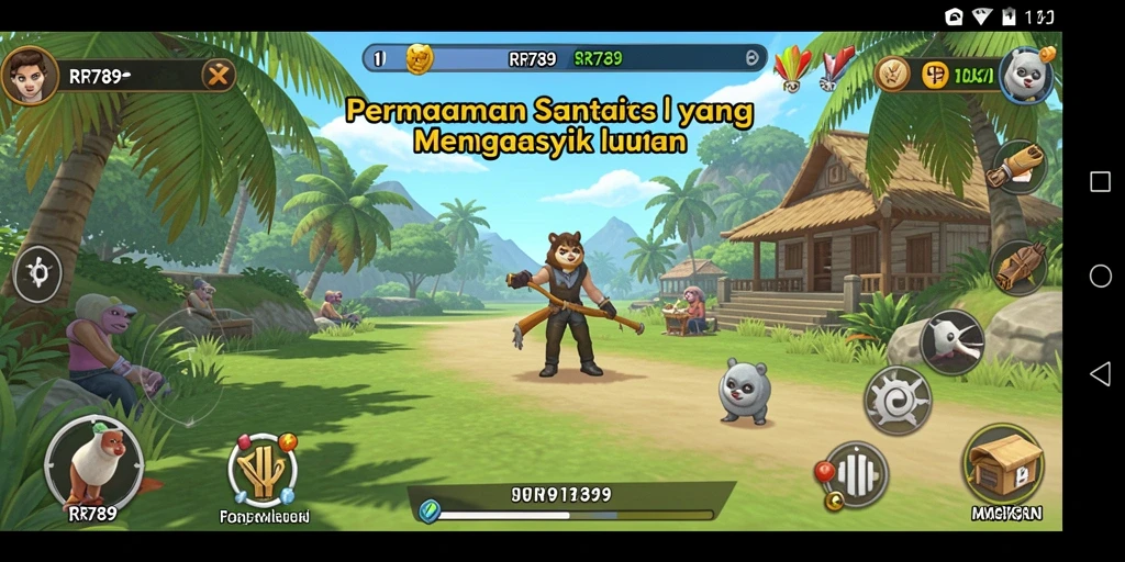 Tangkapan layar menunjukkan aksi seru dalam gameplay RR789.