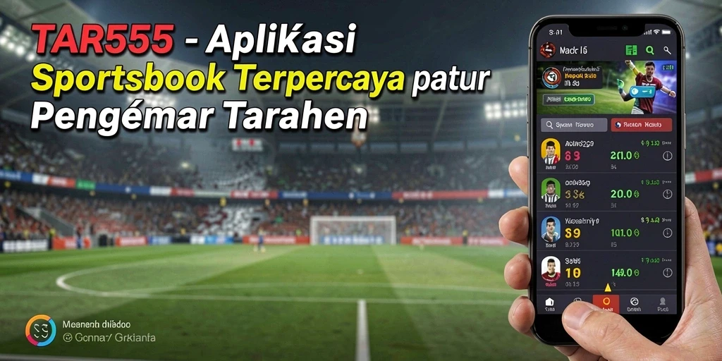 Screenshot TAR555 menampilkan fitur taruhan langsung pada pertandingan olahraga.