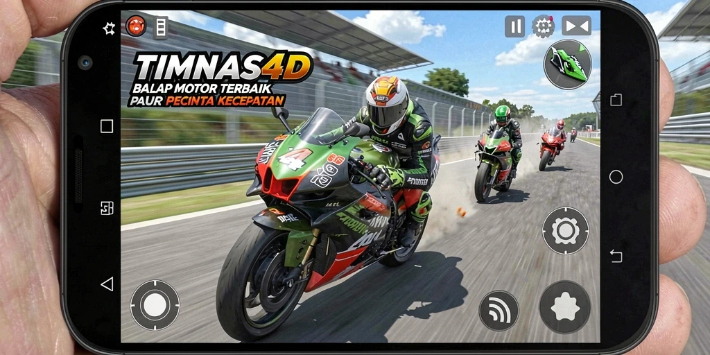 Tangkapan layar TIMNAS4D menunjukkan aksi balapan motor yang mendebarkan.