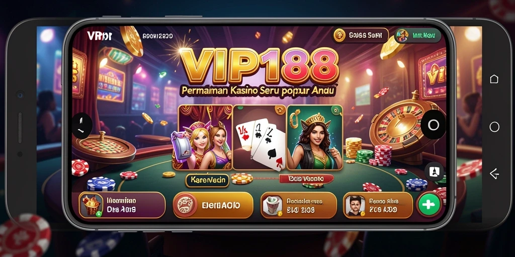 Tampilan menarik dari permainan Kasino VIP188 yang penuh aksi.