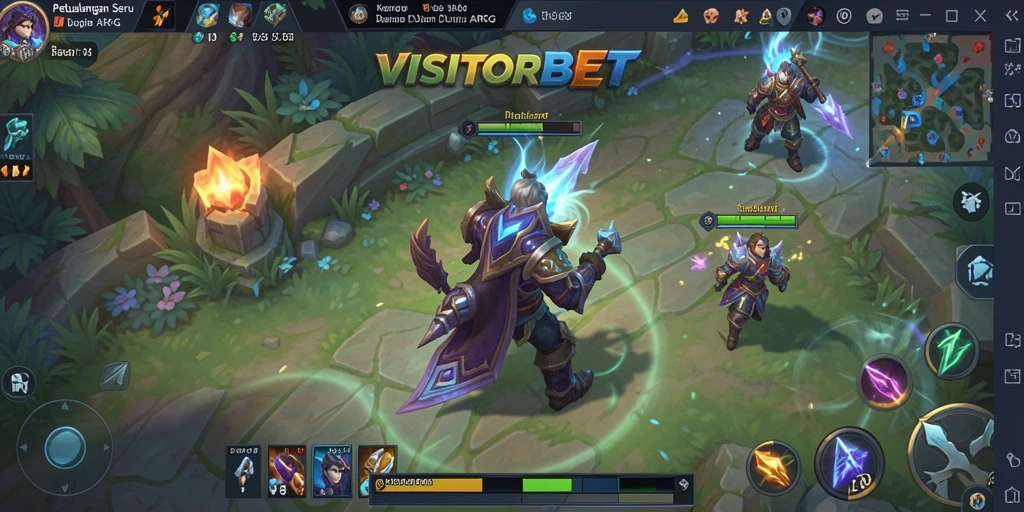 Tampilan gameplay yang mendebarkan dalam VISITORBET di dunia ARPG.